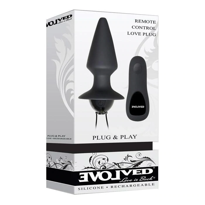 Plug &amp; Play Butt Plug Vibrator With Remote Control