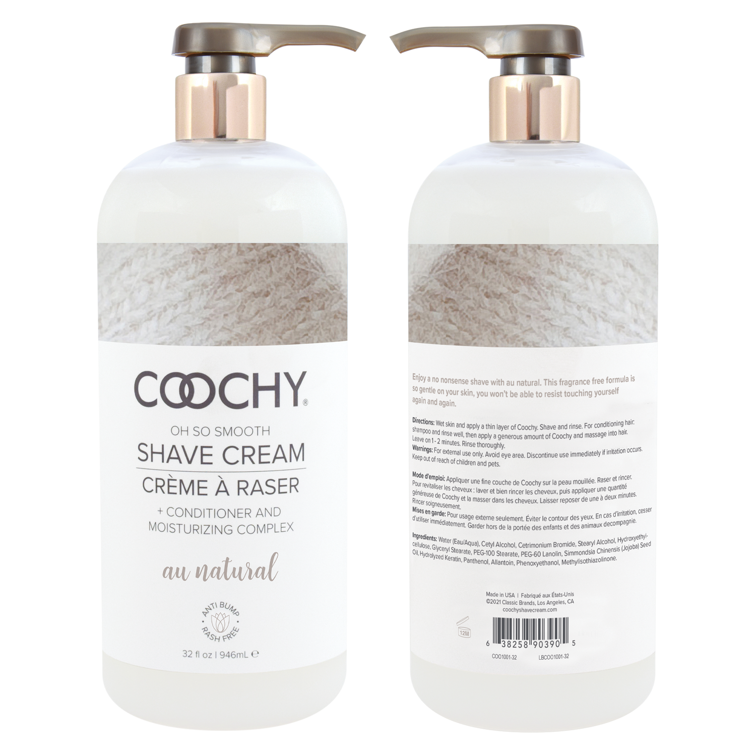 Shave Cream - Au Natural 32oz | 946mL