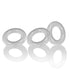WILLY RINGS, 3-pack cockrings - CLEAR
